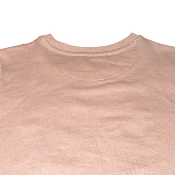 Anthropologie Beaded Bow Dusty Blush Pink Sweater Sweatshirt Small - Picture 11 of 14